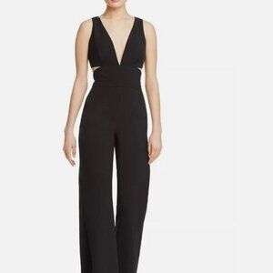 Laundry by Shelli Segal Cut-out Plunge Jumpsuit Size 4